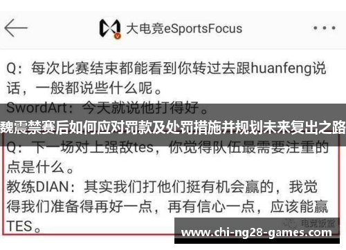 魏震禁赛后如何应对罚款及处罚措施并规划未来复出之路